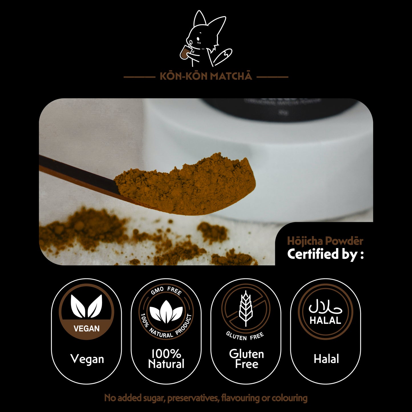 Premium Hojicha Powder (Medium Roast)